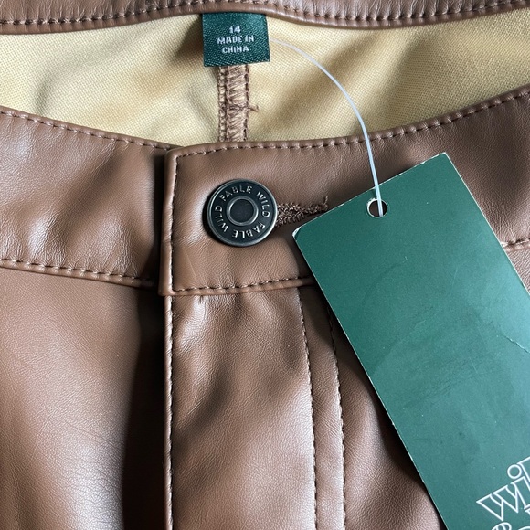 Women’s pleather Pants size 14 - Picture 2 of 9